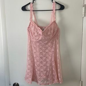 Pink Babydoll lingerie NWT